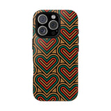 Hearts Beat Pattern Phone Case - Tough & Trendy