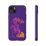 Ride or Die Cowgirl Pattern Phone Case - Tough & Trendy