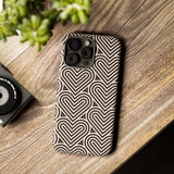 Hearts Beat Pattern Phone Case - Tough & Trendy