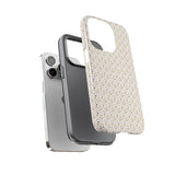 Pretty Gold and Grey Dots Phone Case - Tough & Trendy