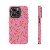 Tangerine Marble Pattern Phone Case - Tough & Trendy