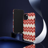 Hearts Aligned Pattern Phone Case - Tough & Trendy