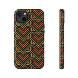 Hearts Beat Pattern Phone Case - Tough & Trendy