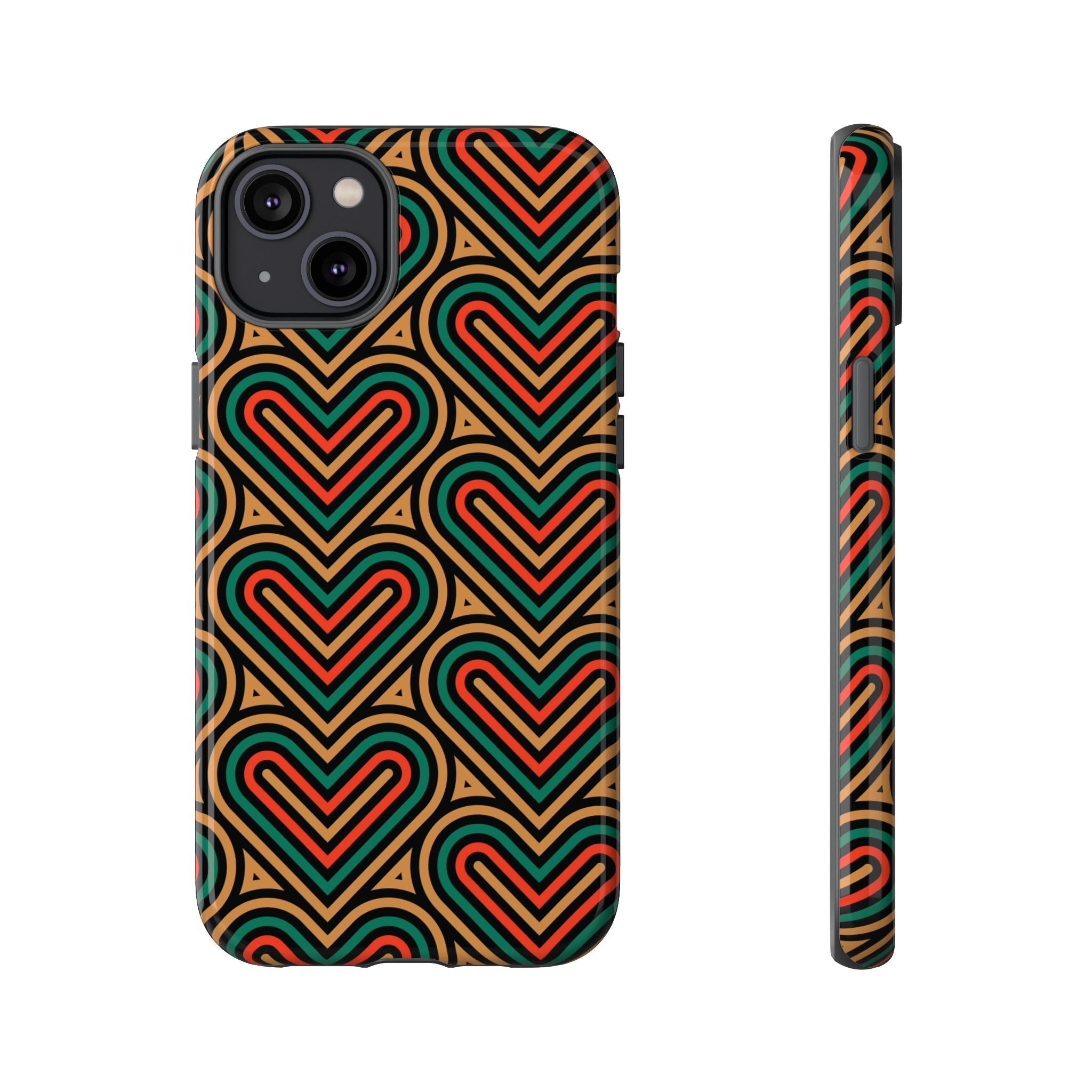 Hearts Beat Pattern Phone Case - Tough & Trendy