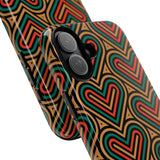 Hearts Beat Pattern Phone Case - Tough & Trendy