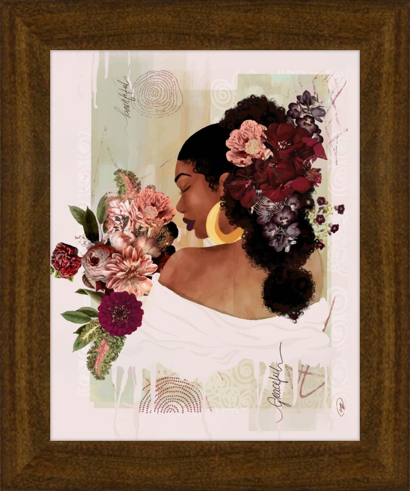 The Smell of Flowers Reminds Me Framed Art Print