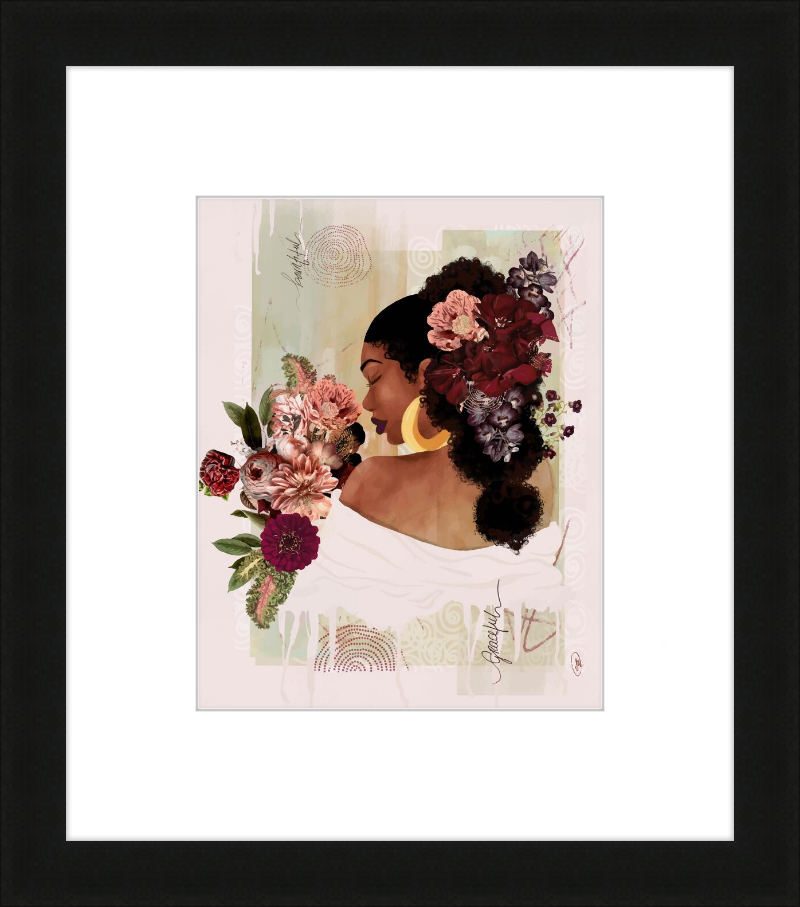 The Smell of Flowers Reminds Me Framed Art Print
