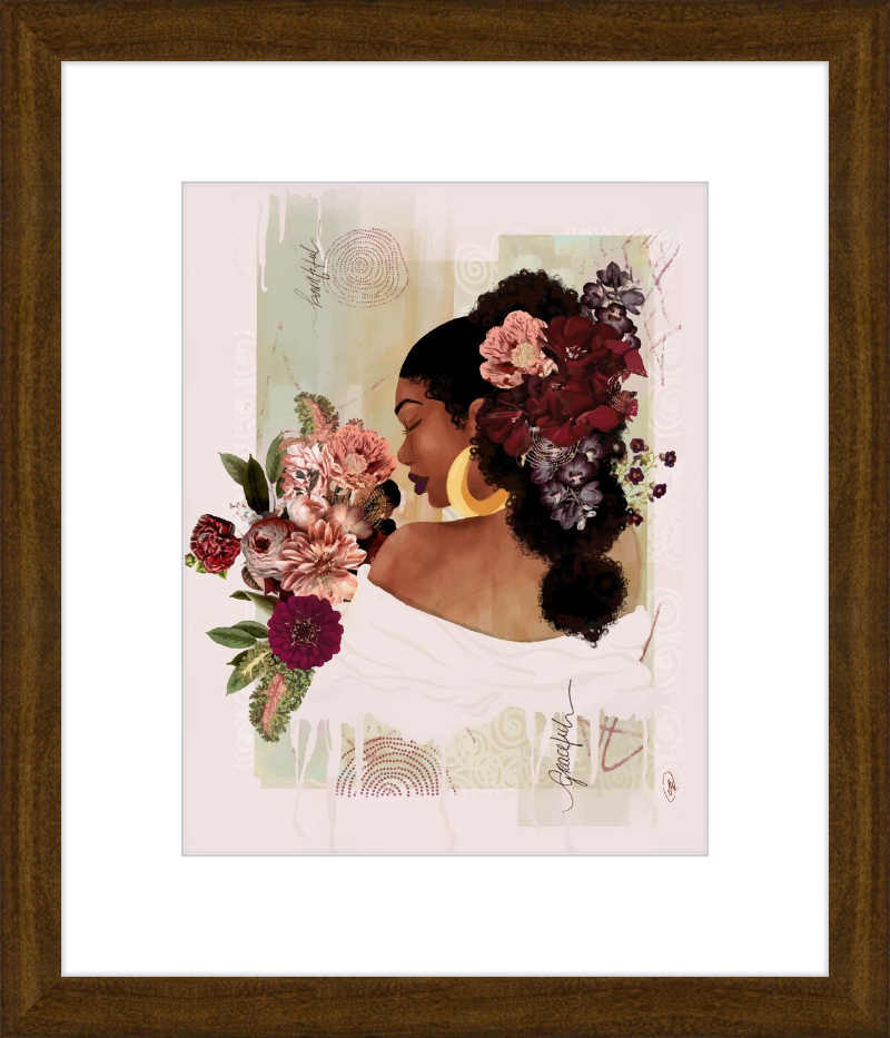 The Smell of Flowers Reminds Me Framed Art Print
