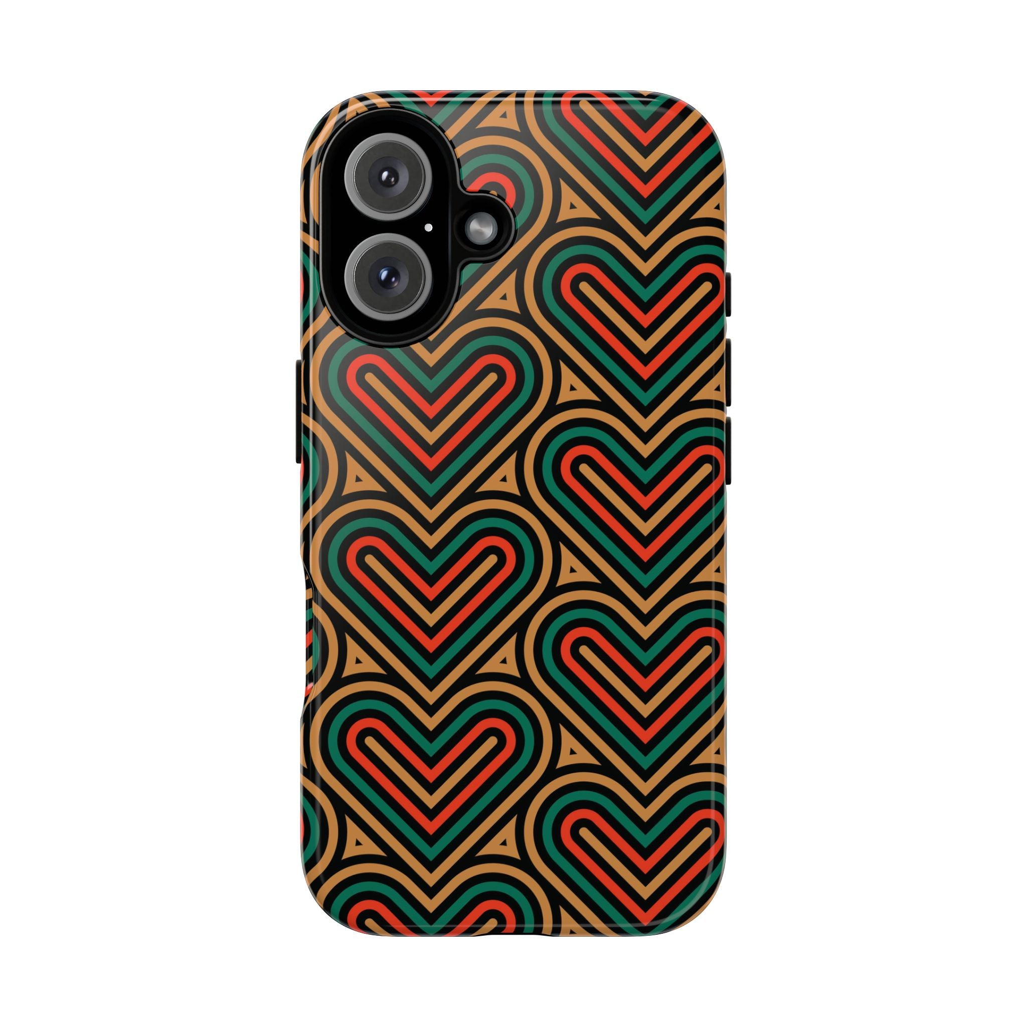 Hearts Beat Pattern Phone Case - Tough & Trendy