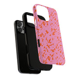 Tangerine Marble Pattern Phone Case - Tough & Trendy