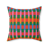 Candy Stripe Pillow - Spun Polyester Square Cushion