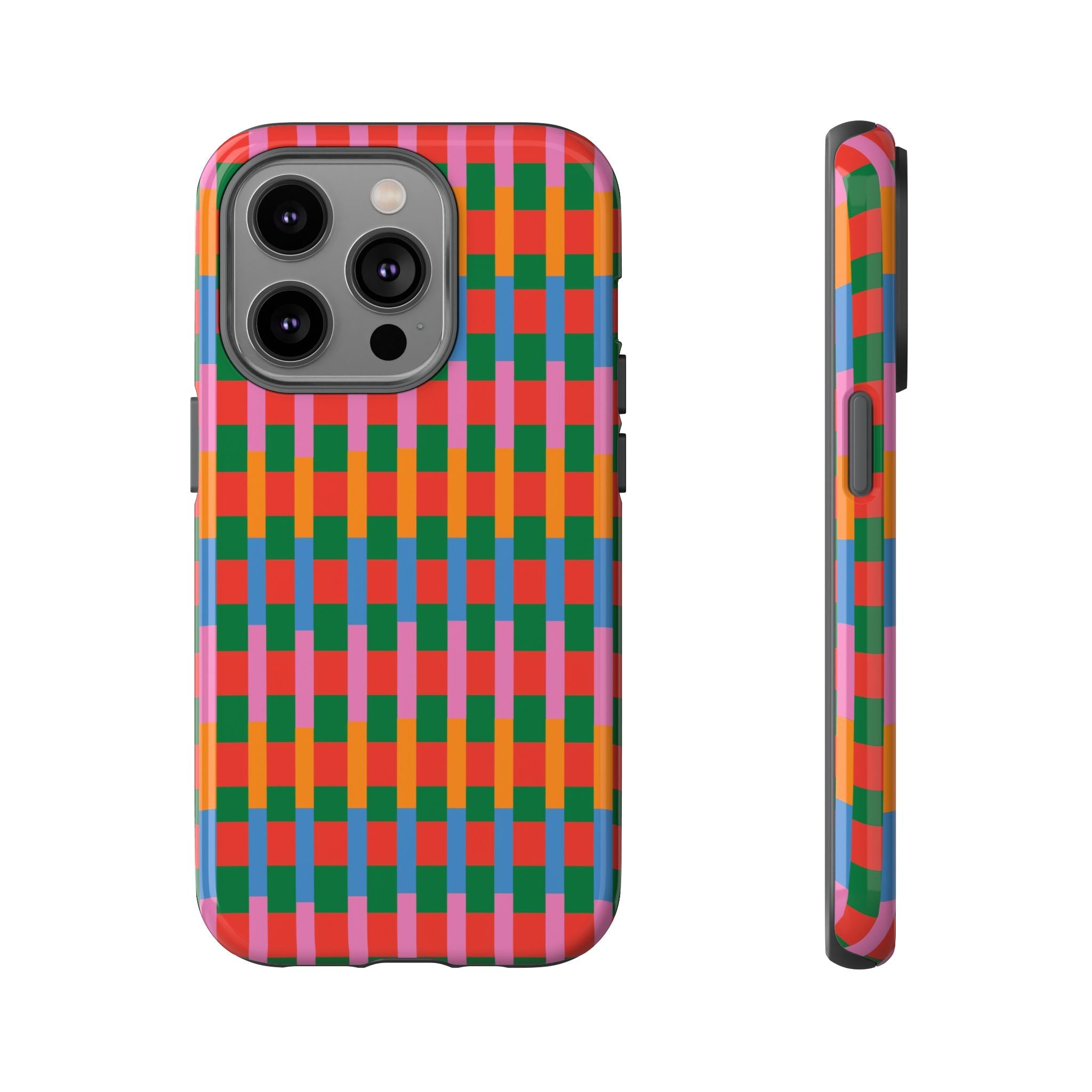 Candy Striped Pattern Phone Case - Tough & Trendy