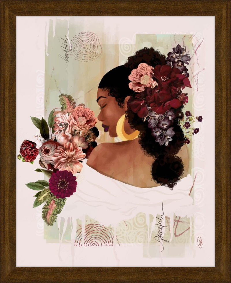 The Smell of Flowers Reminds Me Framed Art Print