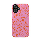 Tangerine Marble Pattern Phone Case - Tough & Trendy