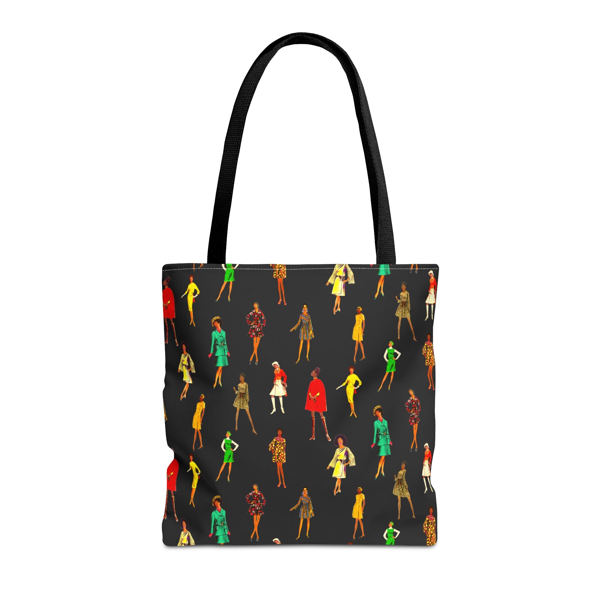 Vintage Fashion Ladies Print Tote Bag - Stylish & Versatile Carryall