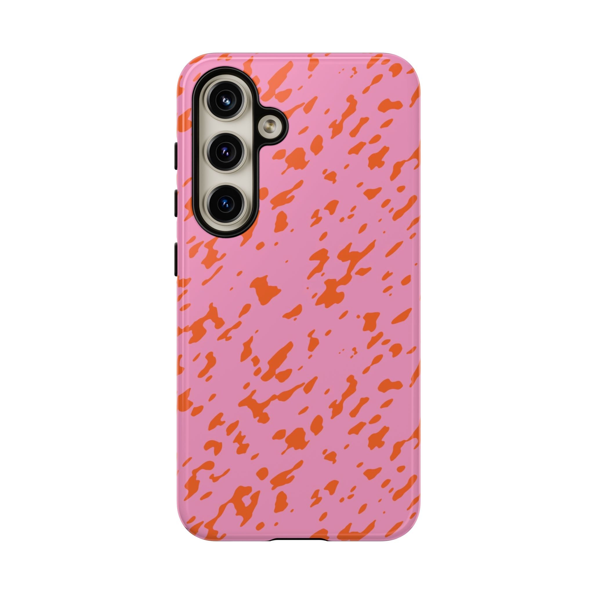 Tangerine Marble Pattern Phone Case - Tough & Trendy