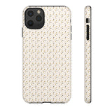 Pretty Gold and Grey Dots Phone Case - Tough & Trendy