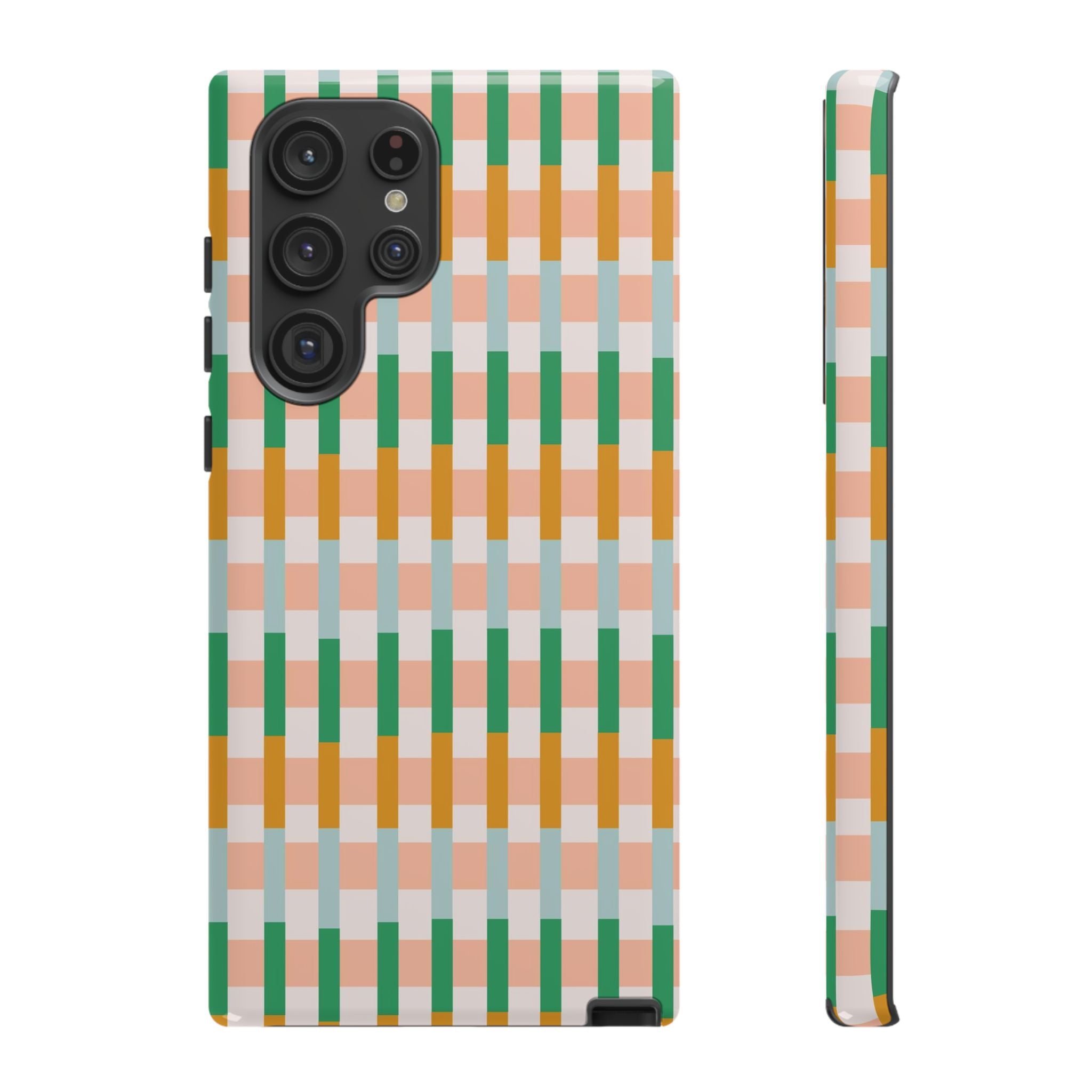 Stylish Striped Pattern Phone Case - Tough & Trendy