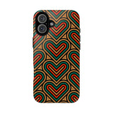 Stylish Heart Pattern Phone Case - Tough & Trendy