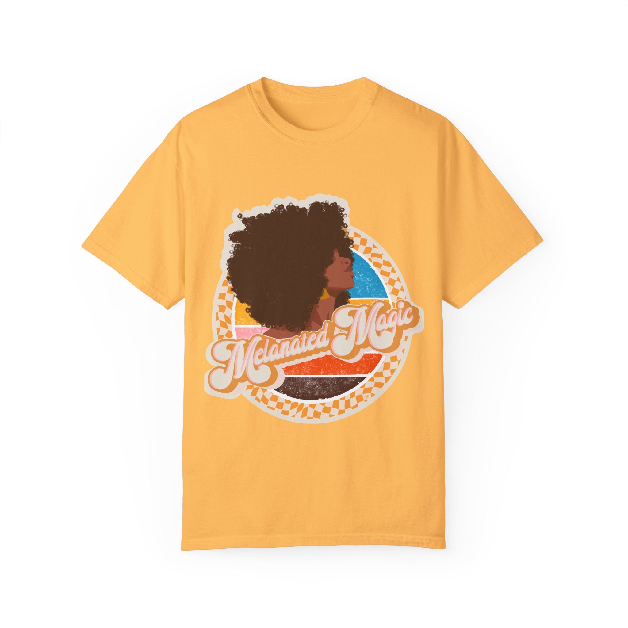 Melanated Magic Summer Retro Graphic T-shirt
