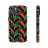 Hearts Beat Pattern Phone Case - Tough & Trendy