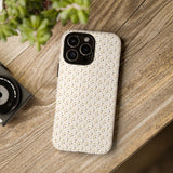 Pretty Gold and Grey Dots Phone Case - Tough & Trendy