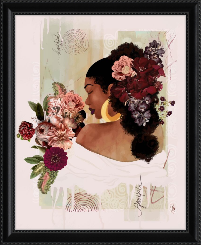 The Smell of Flowers Reminds Me Framed Art Print
