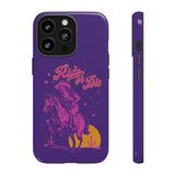 Ride or Die Cowgirl Pattern Phone Case - Tough & Trendy