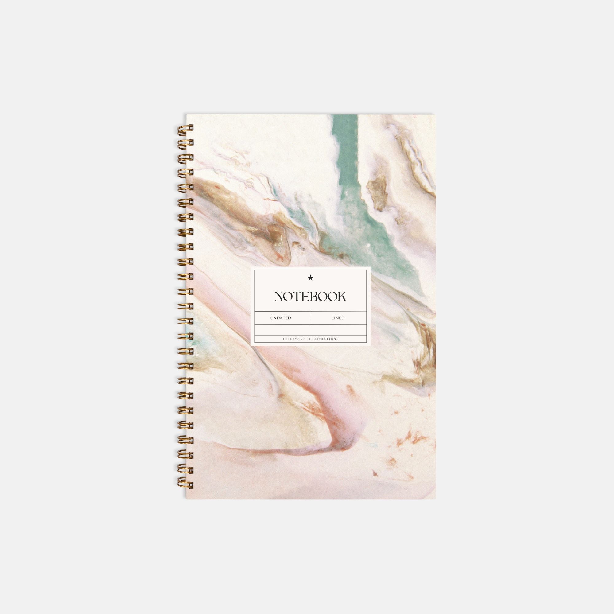 Mermaid Marble Notebook Hardcover