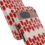 Hearts Aligned Pattern Phone Case - Tough & Trendy