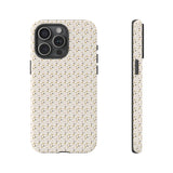 Pretty Gold and Grey Dots Phone Case - Tough & Trendy