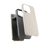 Pretty Gold and Grey Dots Phone Case - Tough & Trendy