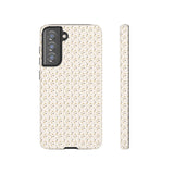 Pretty Gold and Grey Dots Phone Case - Tough & Trendy