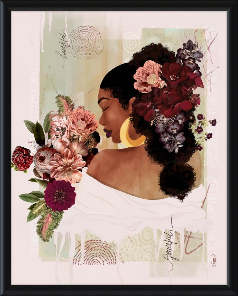 The Smell of Flowers Reminds Me Framed Art Print