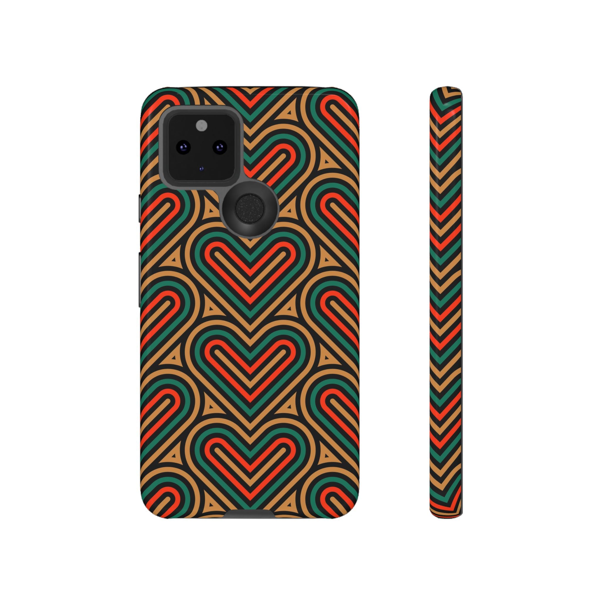 Stylish Heart Pattern Phone Case - Tough & Trendy