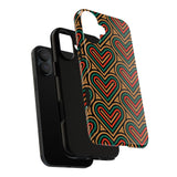 Hearts Beat Pattern Phone Case - Tough & Trendy