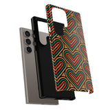 Stylish Heart Pattern Phone Case - Tough & Trendy