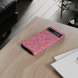 Tangerine Marble Pattern Phone Case - Tough & Trendy