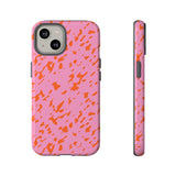 Tangerine Marble Pattern Phone Case - Tough & Trendy