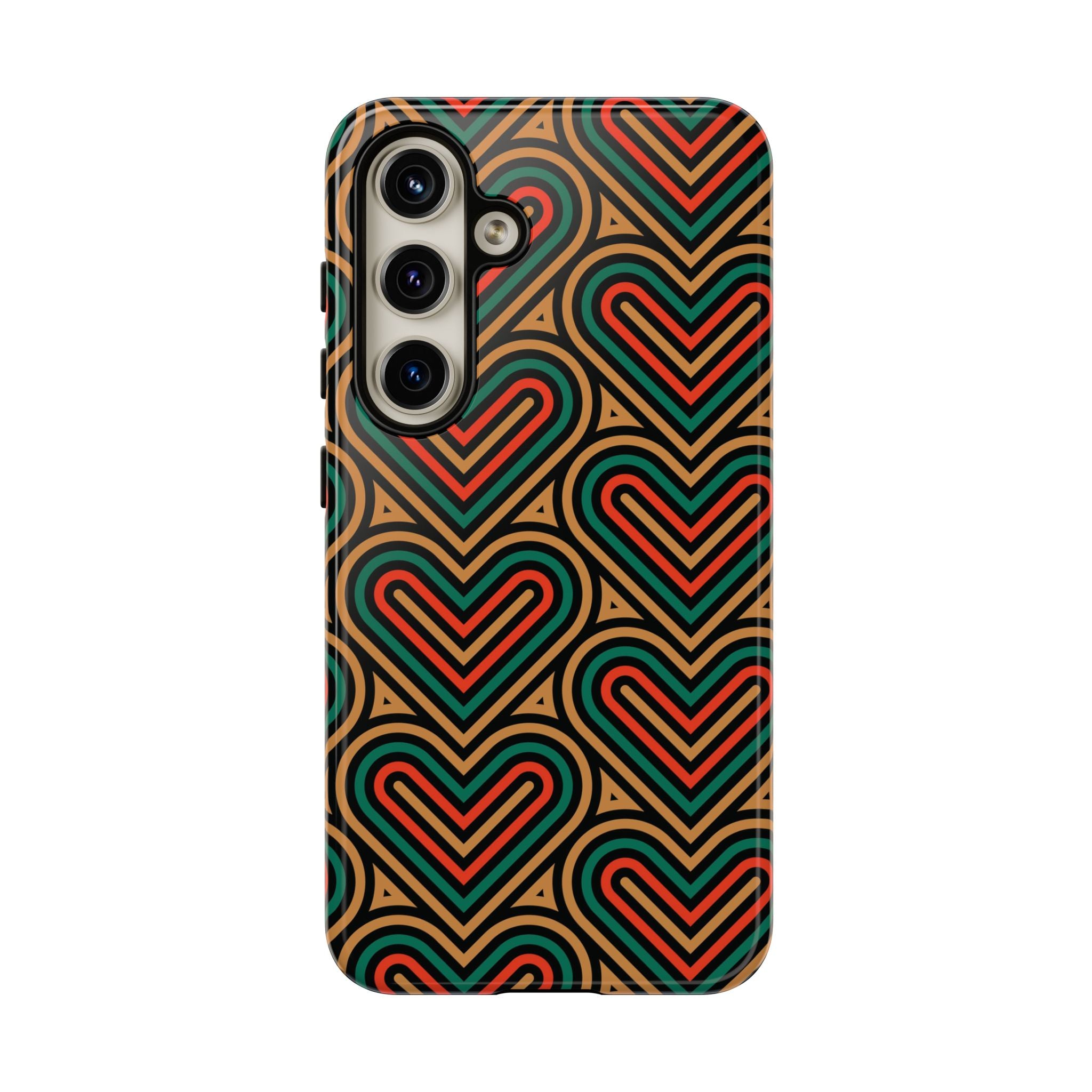 Hearts Beat Pattern Phone Case - Tough & Trendy