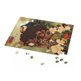 Collage 500-Piece Puzzle: Tropical Beauty with Florals and Toucan