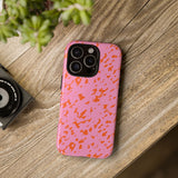 Tangerine Marble Pattern Phone Case - Tough & Trendy