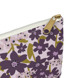 Wildflowers in the Color Purple Accessory Pouch