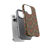 Hearts Beat Pattern Phone Case - Tough & Trendy