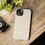 Pretty Gold and Grey Dots Phone Case - Tough & Trendy