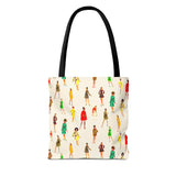 Ivory Vintage Fashion Ladies Print Tote Bag - Stylish & Versatile Carryall