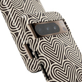 Hearts Beat Pattern Phone Case - Tough & Trendy