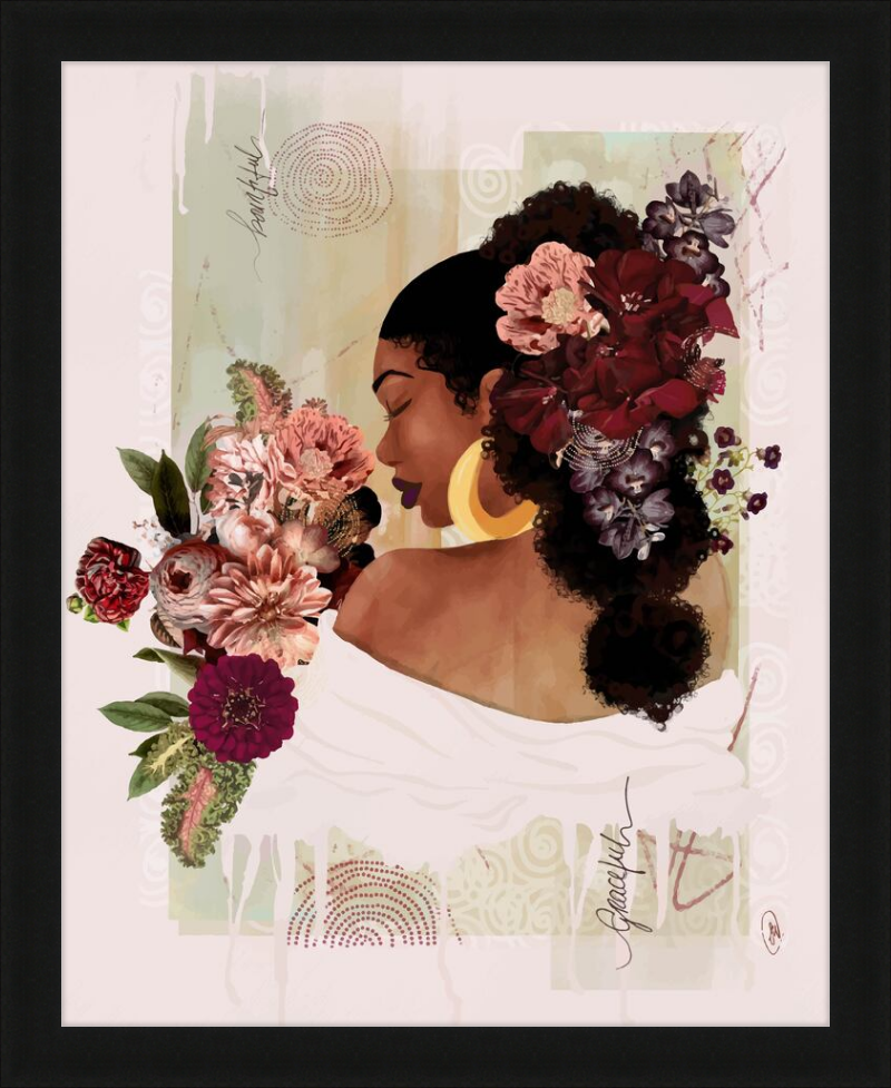 The Smell of Flowers Reminds Me Framed Art Print