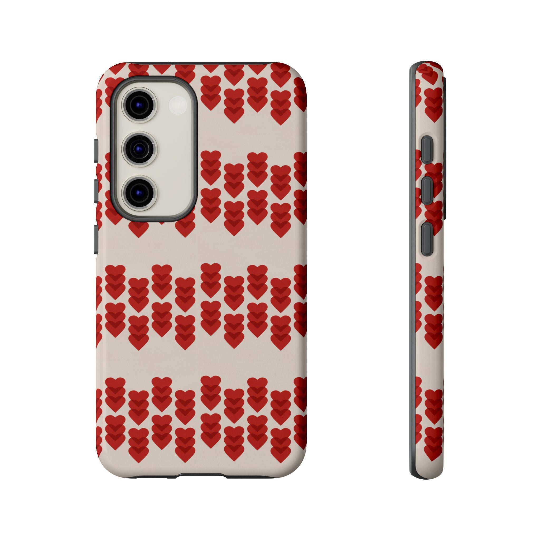 Hearts Aligned Pattern Phone Case - Tough & Trendy