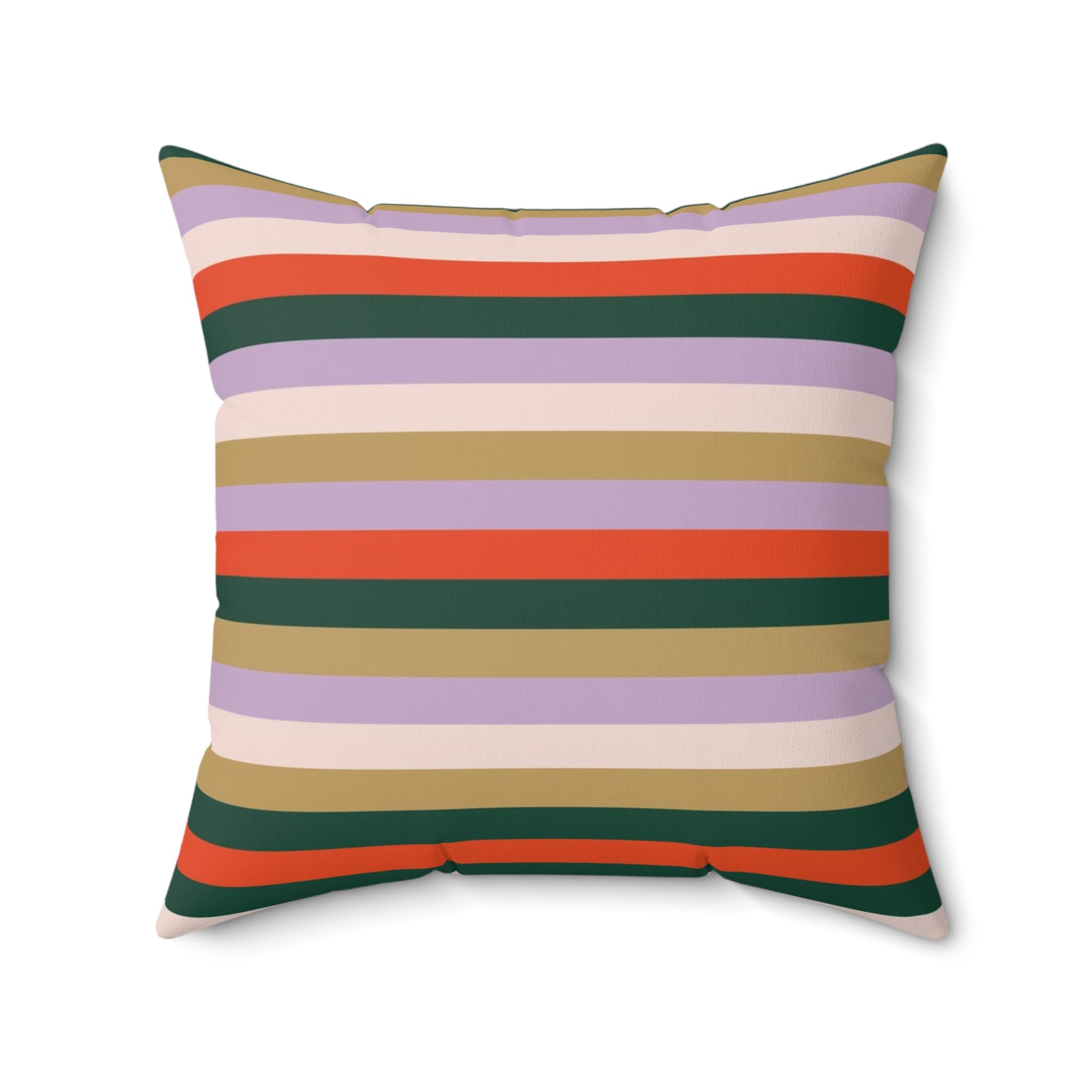 Colorful Striped Square Pillow - Cozy Home Decor Accent